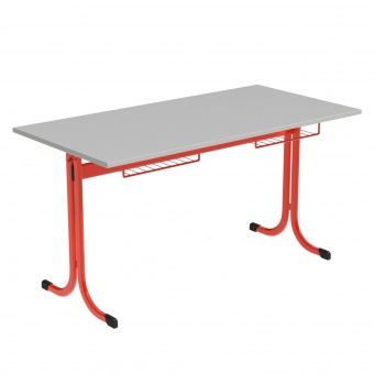 Zweierschülertisch, 130x65 cm (B/T), Platte: Melamin, ABS-Kante, Höhe wählbar, Zweierschülertisch, 130x65 cm (B/T), Platte: Melamin, ABS-Kante, Höhe wählbar,